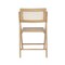 Flash Furniture Galene Cane Rattan Folding Chairs w/Solid Wood Frame and Seat and Ventilated Back, Natural, 2PK SK-220905-NAT-GG - alternate 6